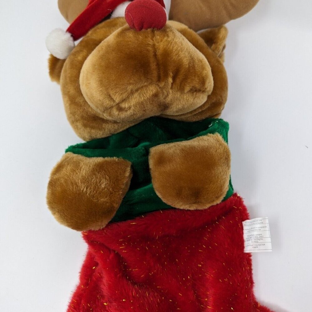 Rudolph the Red Nosed Reindeer Plush Stuffed Christmas Stocking - Picture 4 of 10